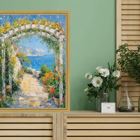 Narrow Bead Antique Gold Picture Frame 11x13 frame {7}