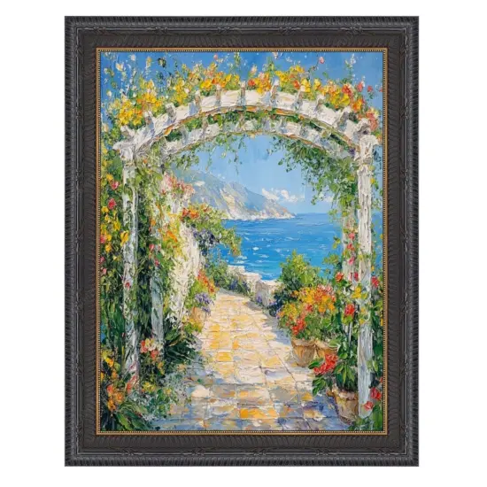 Funky Gothic Black With Gold Picture Frame 27x41 frame {1}