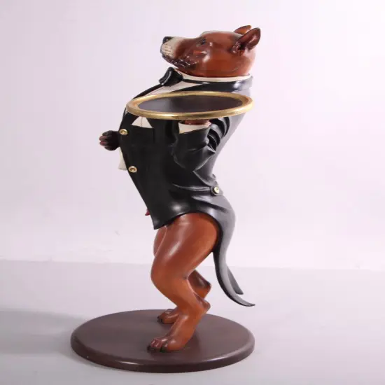 Pit Bull Butler Statue {6}