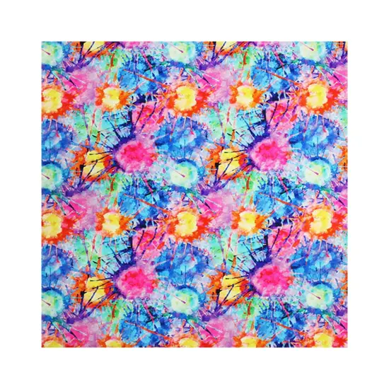 Bright Splatter Paint Printed Spandex {3}