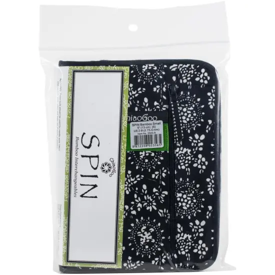 ChiaoGoo SPIN Bamboo Interchangeable Tips 5" Set - Small - US 2-8 {1}