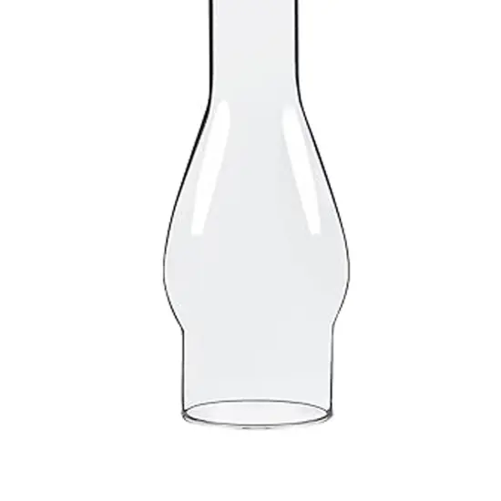 Clear Glass Lamp Chimney, Replacement Hurricane Globe Measures 2 7/8 Inch Diameter Base x 12 Inches High for Oil or Kerosene Lanterns {3}
