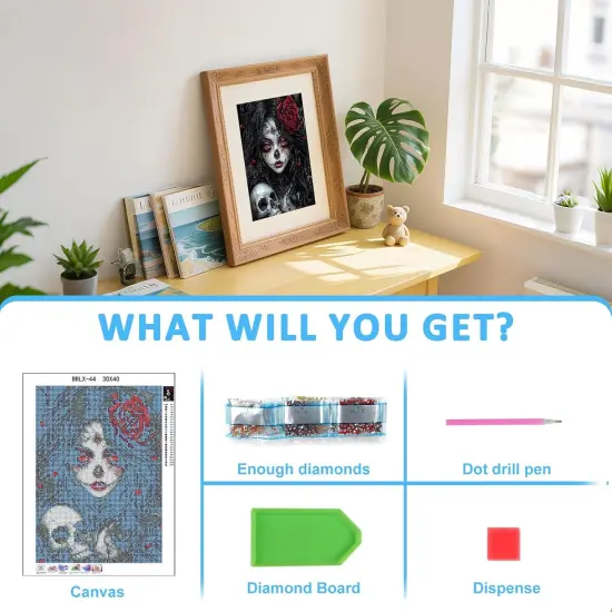 Gothic Diamond Painting Kits - 12x16 Inch {3}