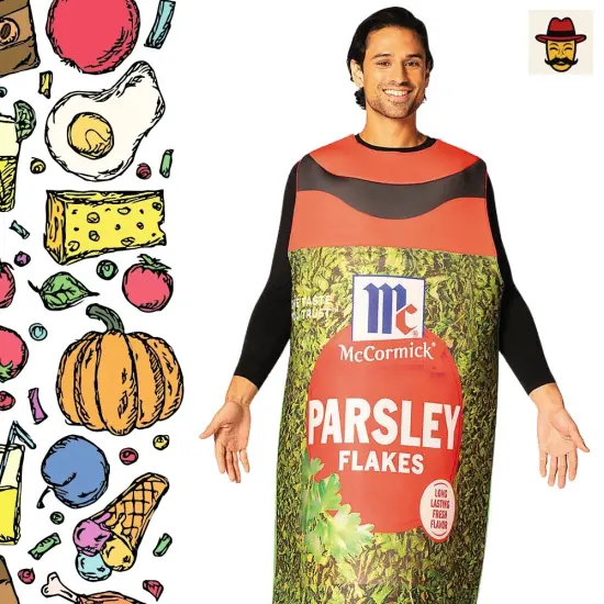 McCormick Parsley Flakes Costume Funny Spice Bottle Tunic {4}
