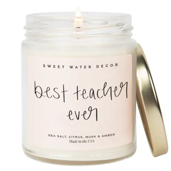 BEST TEACHER EVER SOY CANDLE {1}