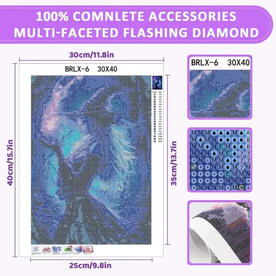 5D Witch Diamond Painting Kit - 12x16 Inch {2}