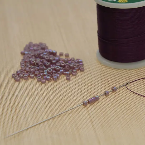 John James English Beading Needles - Size 12, Pack of 25 - Made in England - Use for Loom Weaving Beadwork, Off-Loom Stitching and Jewelry Making with Seed Beads {6}