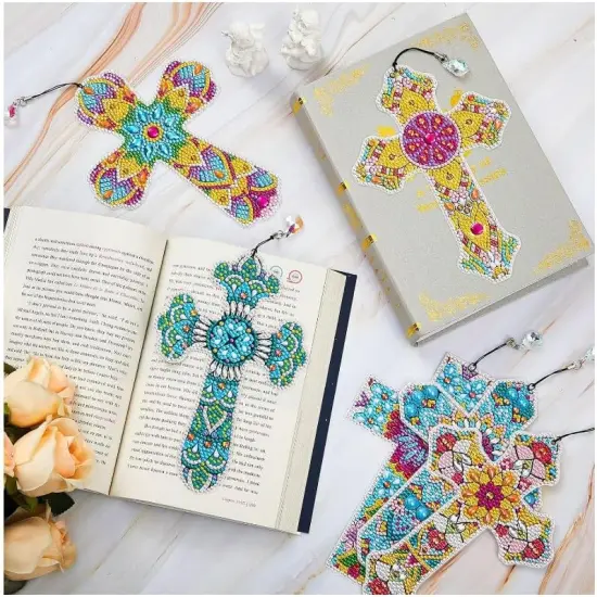 6 Pcs Diamond Painting Kits Bookmarks for Kids Adults {1}