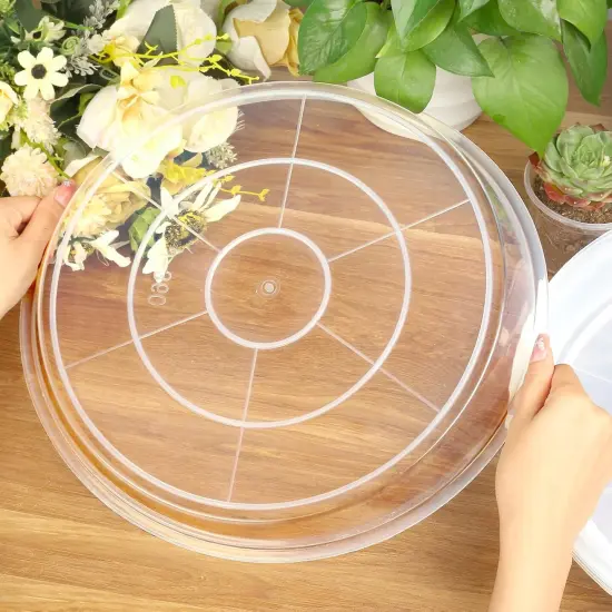 6 Pack Clear Plant Suacer {2}