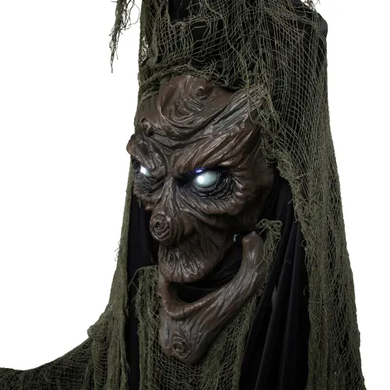 Northlight LED Lighted and Animated Tree Man Halloween Decoration - 7' Black {7}