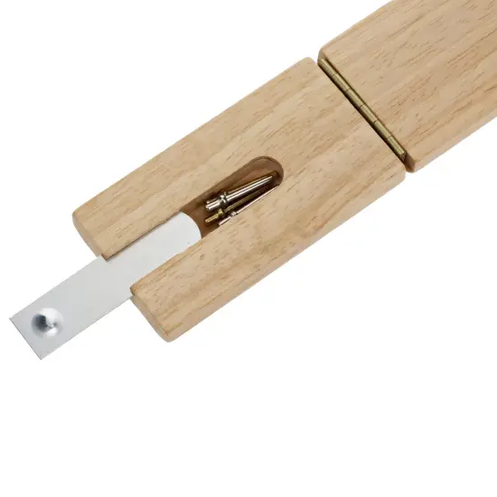 WE Games Mini Travel Cribbage Board - Wood, Folding 2 Player Board with Metal Pegs {5}