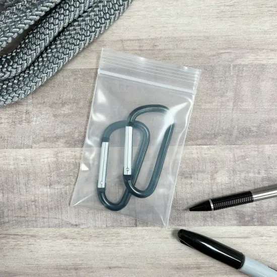 Plymor 3" x 4" (Pack of 100), 6 Mil Industrial Duty Zipper Reclosable Plastic Bags {6}