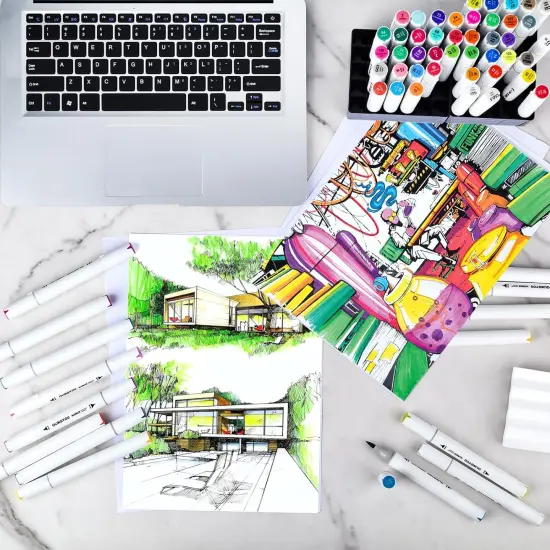 Dual Tip Alcohol Markers Set {5}