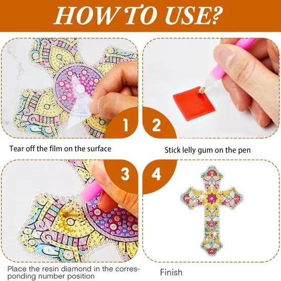 6 Pcs Diamond Painting Kits Bookmarks for Kids Adults {2}
