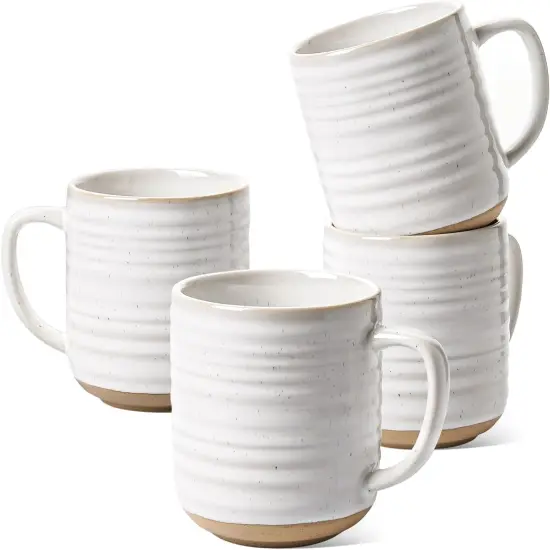 Coffee Mugs 12 oz, Ceramic Mug Set, Housewarming Wedding Present {1}