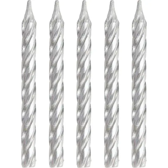 288 pc Bulk Silver Birthday Candles {1}