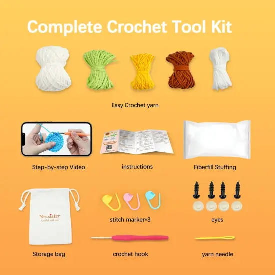 Potted Crochet Kit (Sunflowers) {2}