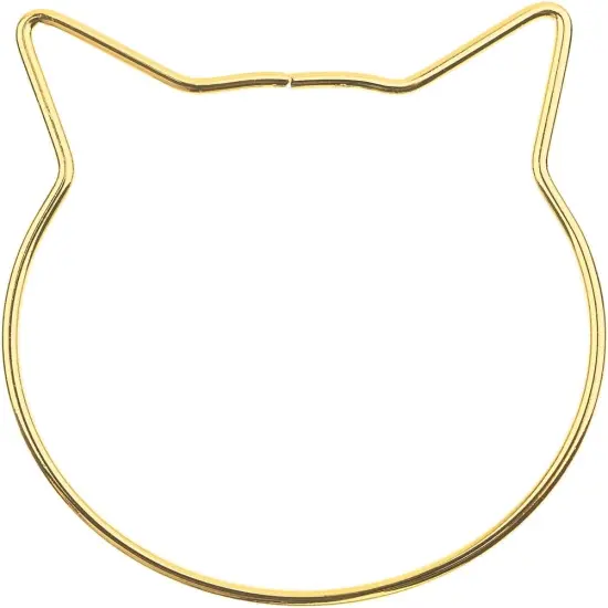 John Bead Iron Metal Animals Shapes Macram&eacute; Frame Cat {1}