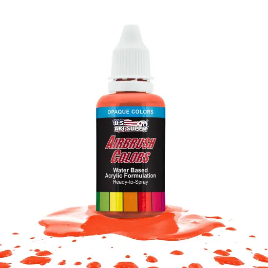 Orange, Opaque Acrylic Airbrush Paint, 1 oz. {1}