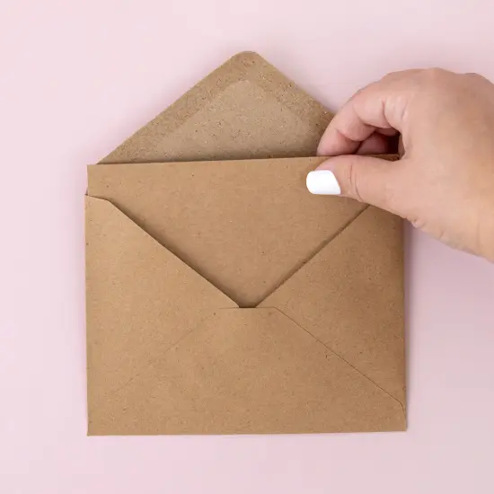 Colorbok A2 Cards W/Envelopes (4.375"X5.75") 50/Pkg-Kraft {7}