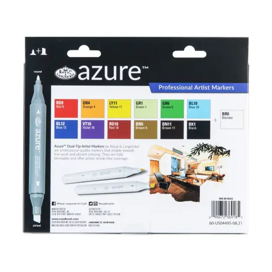 RM-951BAS | Azure&trade; 13c Basic Color Marker Set {6}