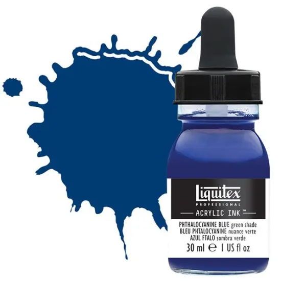 Liquitex Professional Acrylic Ink 30ml Bottle - Phthalo Blue Green Shade {1}