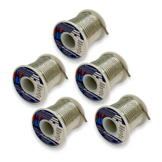 AMERWAY 60/40 SAPPHIRE Solder for Stained Glass (5 Lbs/Spools) {1}