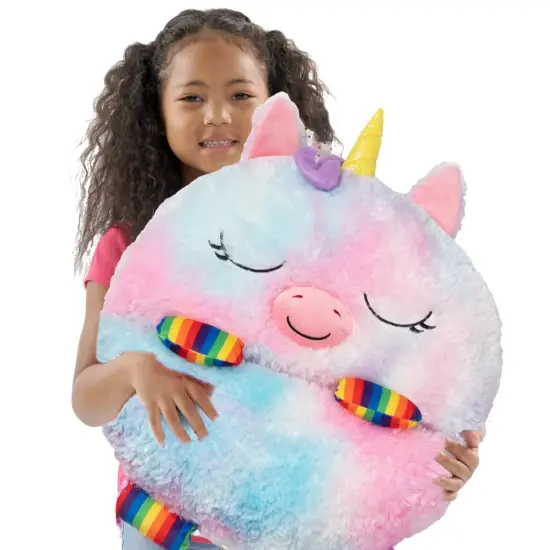 Happy Nappers: Pillow & Sleepy Sack: Medium - Rainbow Unicorn - 54 x 20", Plush Animal Character, 2-In-1 Pillow Sleeping Bag, Play, Kids Ages 3+ {6}
