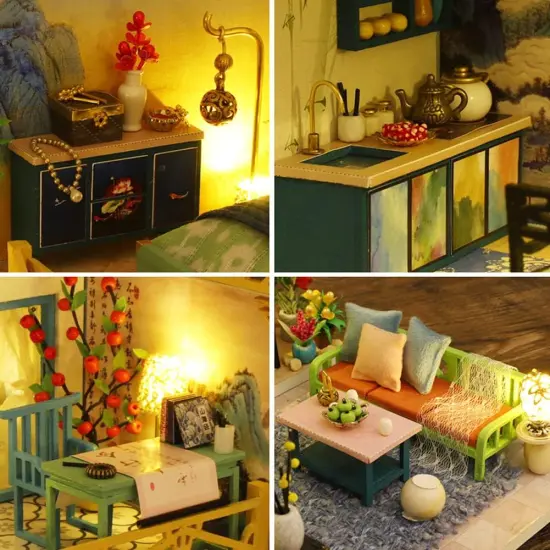 Miniature Wizardi Roombox Kit - Japanese Decoration Dollhouse Kit {4}