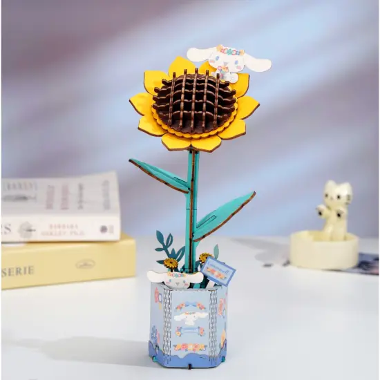 Hello Kitty&reg; and Friends Cinnamoroll Sunflower - 3D Wooden Flower Puzzle {2}