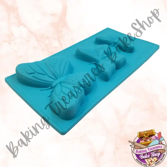Butterfly 3 Cavity silicone mold {3}