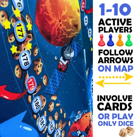 Race Across the Space for Kids 8-12 | Space Board Game {3}