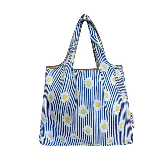 Wrapables Foldable Tote Nylon Reusable Grocery Bag (Set of 2), Sprig {3}