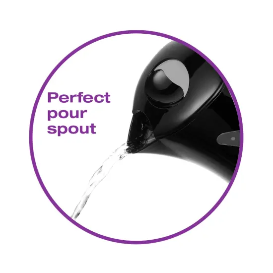 Salton Cordless Jug Kettle 58oz - Black {7}