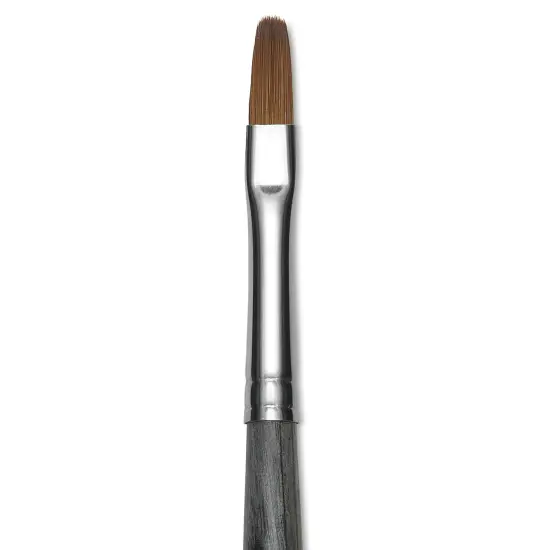 Da Vinci Colineo Synthetic Kolinsky Sable Brush - Filbert, Size 4, Long Handle {1}