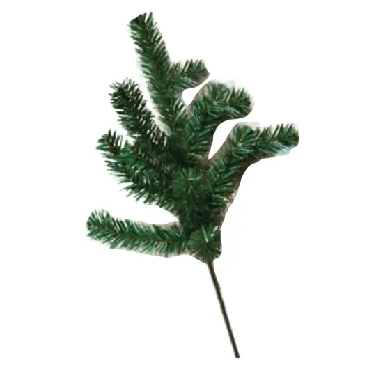 18&rdquo; High Bright Green Pine Pick with Flexible Wired Base {1}