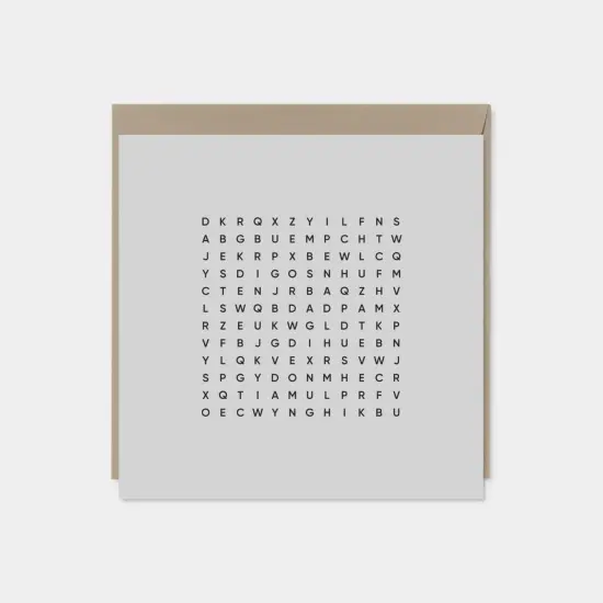 Best Dad Ever Square Word Search Card V {1}