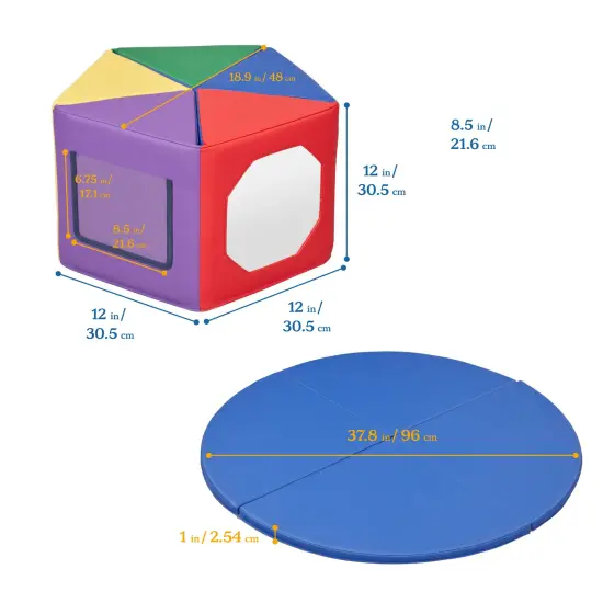 SoftZone Wall of Mirrors, Activity Center Assorted {3}