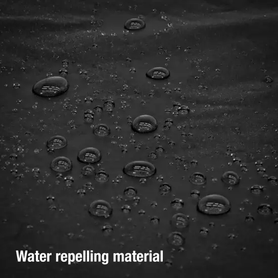 56" Black Patio Furniture Cover- Waterproof with Rope and Metal Buckles {4}