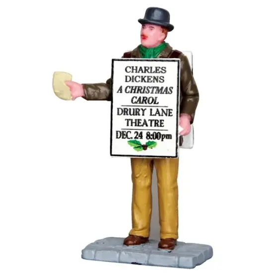 Lemax Sandwich Board Man {1}