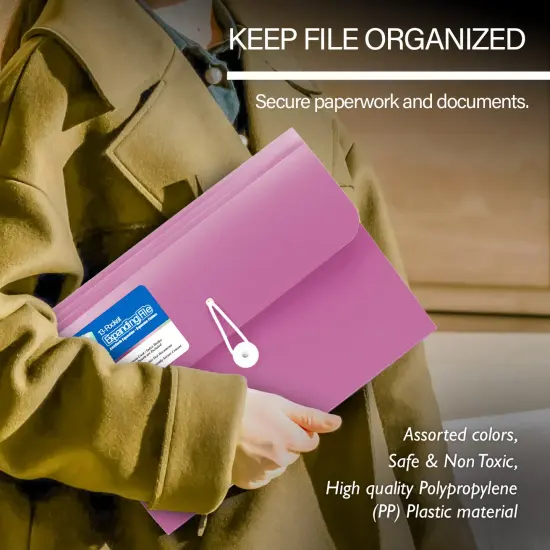 BAZIC Expanding File A4/Letter Size Poly 13-Pocket Morandi Edition {4}