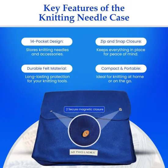 My Two Ladies | 14 Pocket Knitting Needle Or Crochet Hook Case {3}