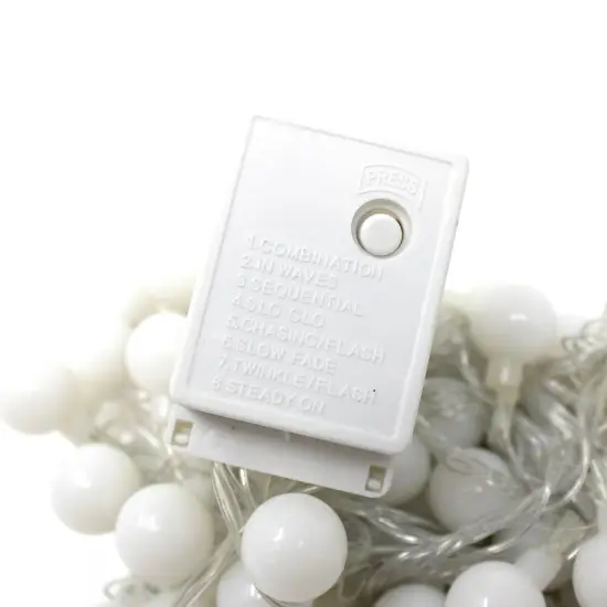 Perfect Holiday 50 LED String Light Bulb With Connector White {3}