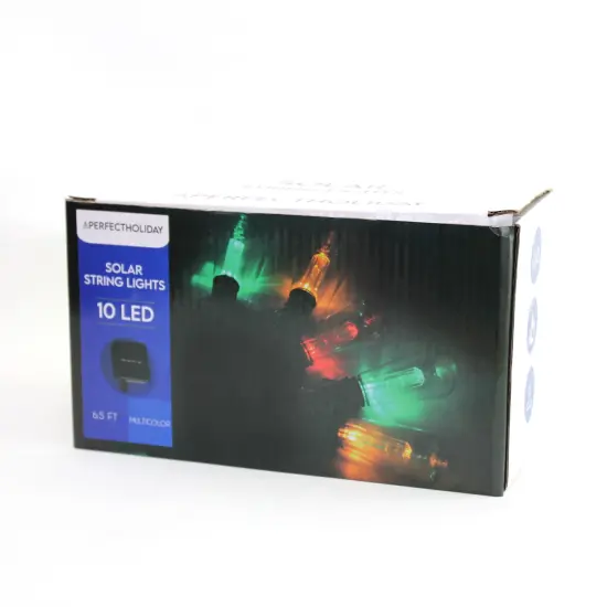 Perfect Holiday 10 LED Solar String Light Multicolor {5}