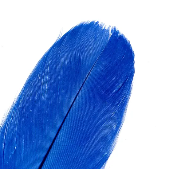 John Bead 5-7in Goose Feathers (3 Headers, 18g) Royal Blue {3}