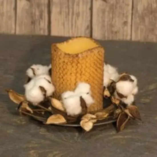 Cotton Ring With Shells, 3.5" {2}