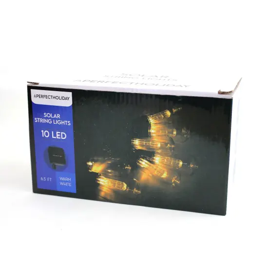 Perfect Holiday 10 LED Solar String Light Warm white {6}