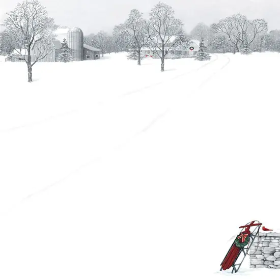 Great Papers! Holiday Stationery Letterhead, Winter Scene, 8.5"x11", Printer Friendly, 80 sheets {1}