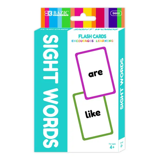 BAZIC Flash Cards Sight Word (36/Pack) {1}