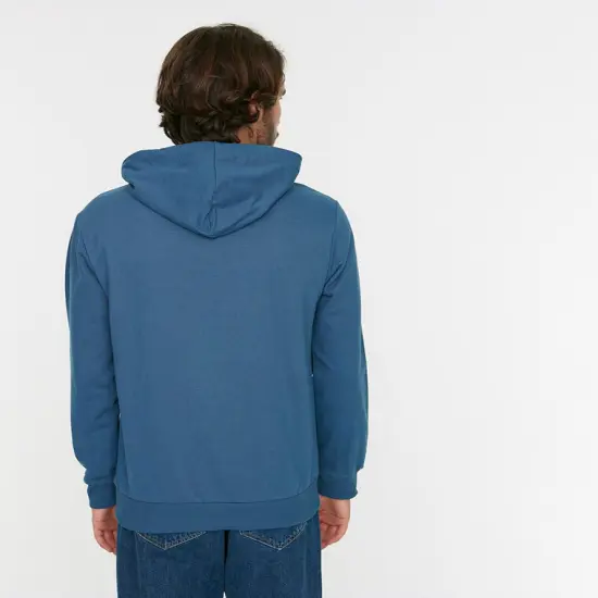 J America&reg; Unisex Electric Long Sleeve Fleece Hooded Sweatshirt ELECTRIC SKY {7}